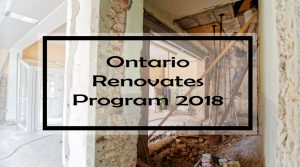 Ontario Renovates Program 2018