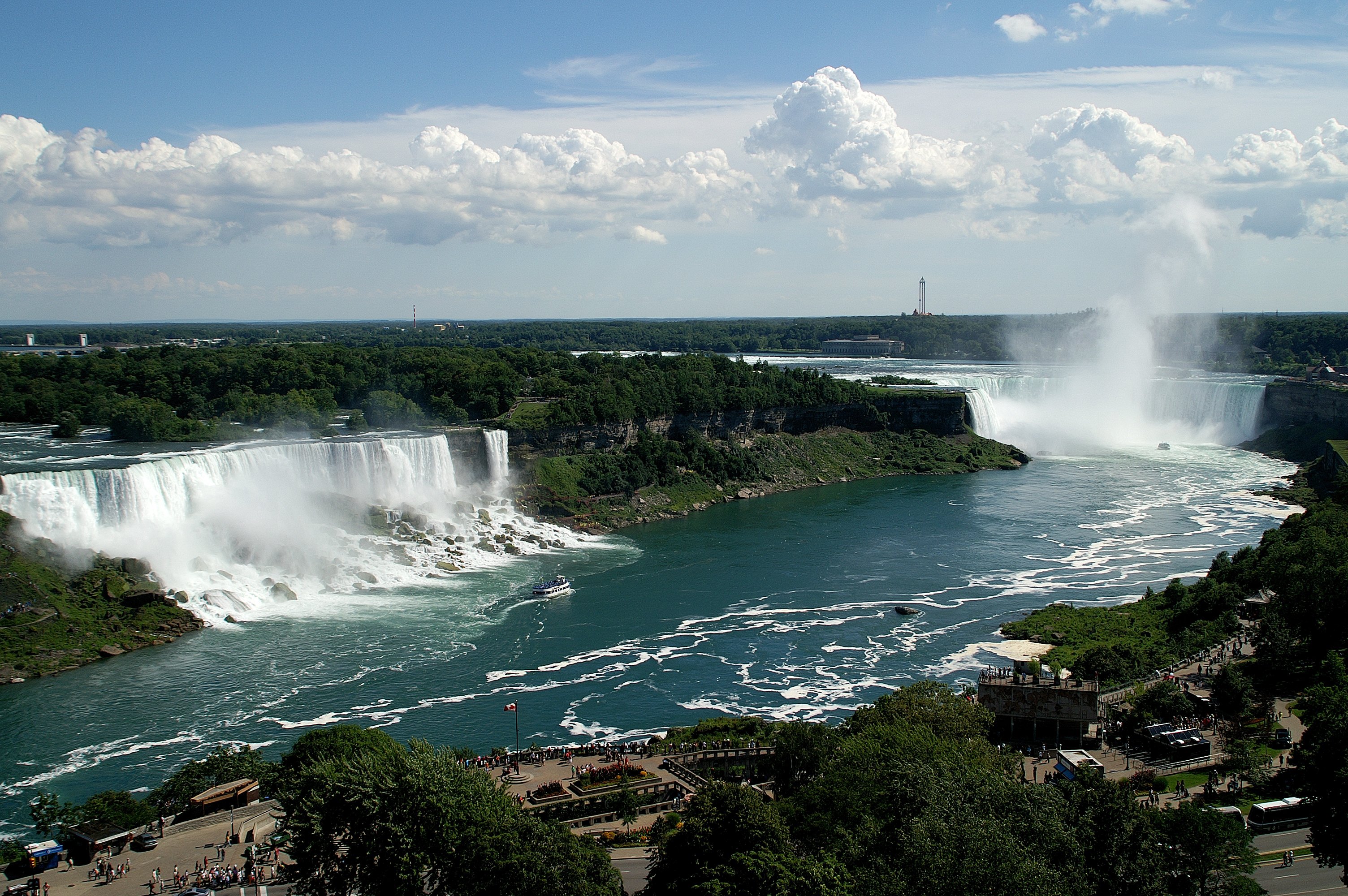 Such as the depth of Niagara Falls in Ontario