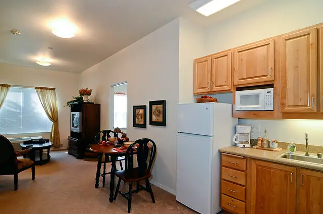 living room and kitchen