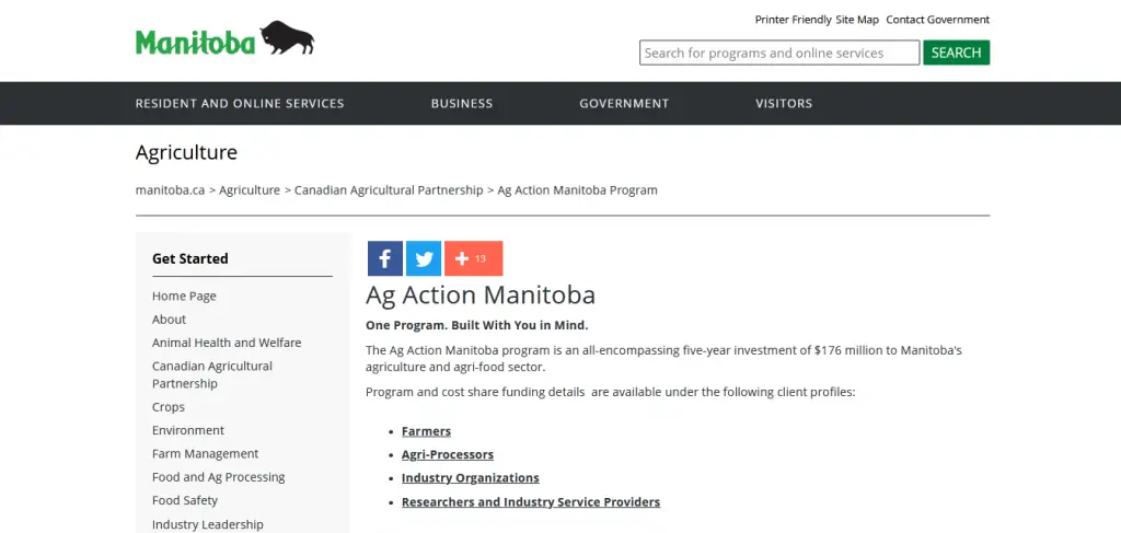 Canadian Agricultural Partnership Manitoba