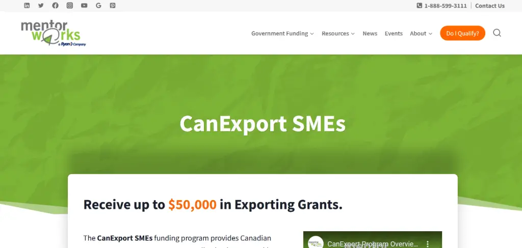 Grants for Business Expansion from CanExport
