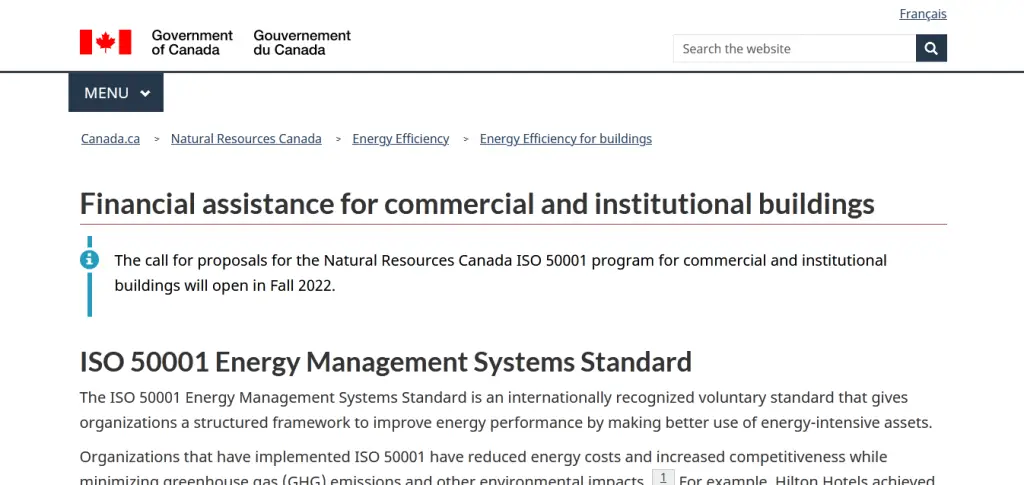 ISO 50001 Energy Management Systems Standard Natural Resources Canada