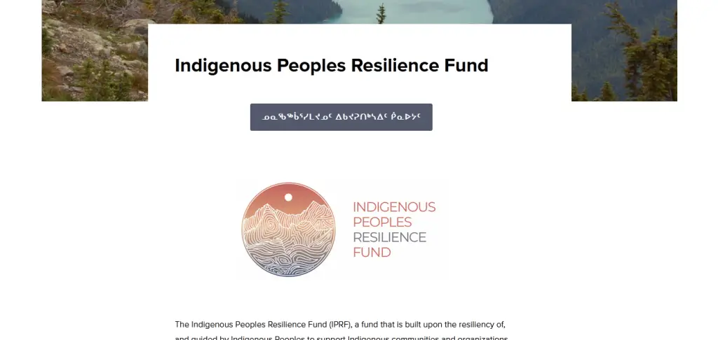 Indigenous Peoples Resilience Fund (IPRF)