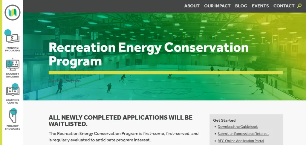 Recreation Energy Conservation Program