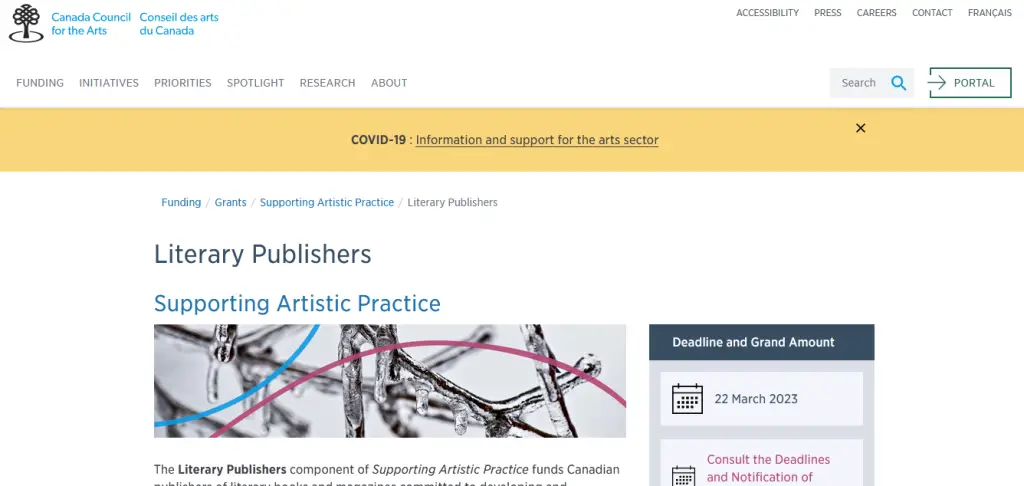 Supporting Artistic Practice – Literary Publishers Canada Council for the Arts
