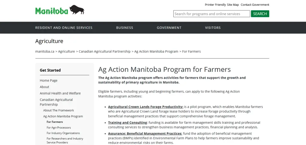 Ag Action Manitoba Program for Farmers