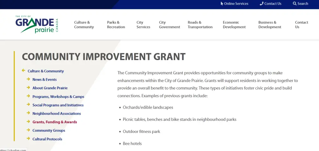 Community Improvement Grant