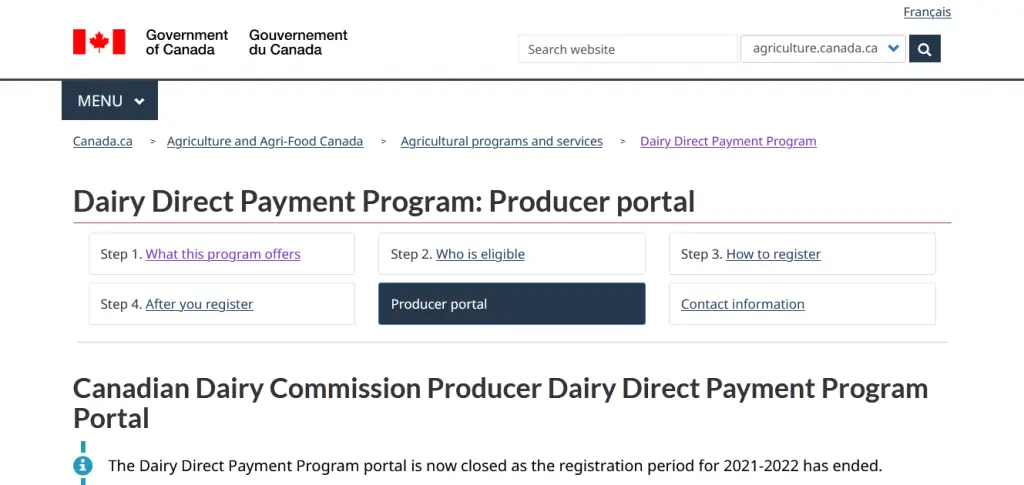 Dairy Direct Payment Program