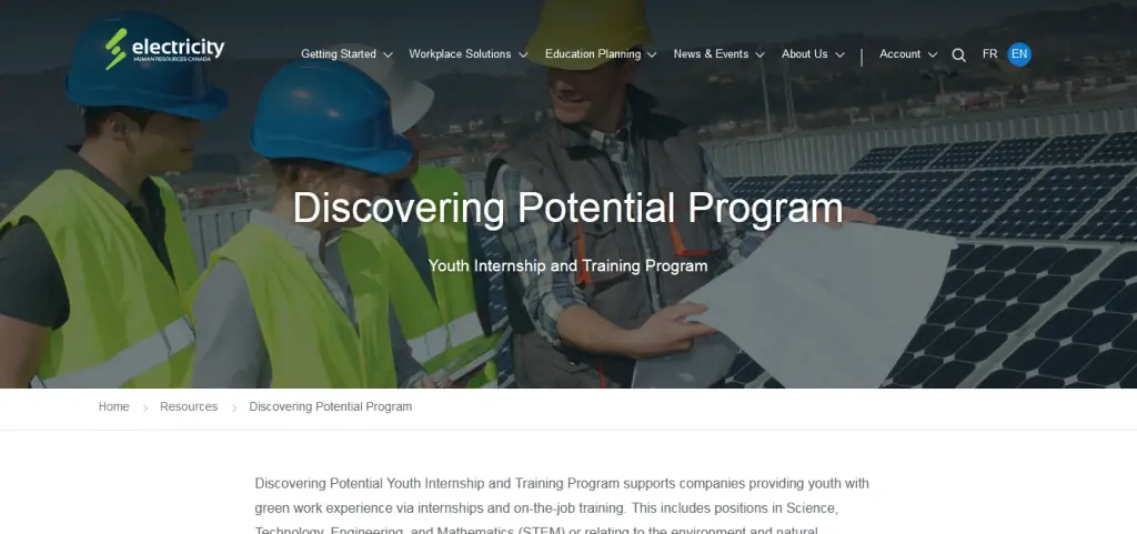 Discovering Potential Youth Internship and Training Program
