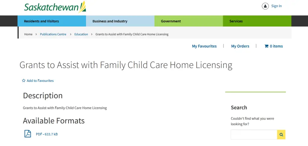 Grants to Assist with Family Child Care Home Licensing