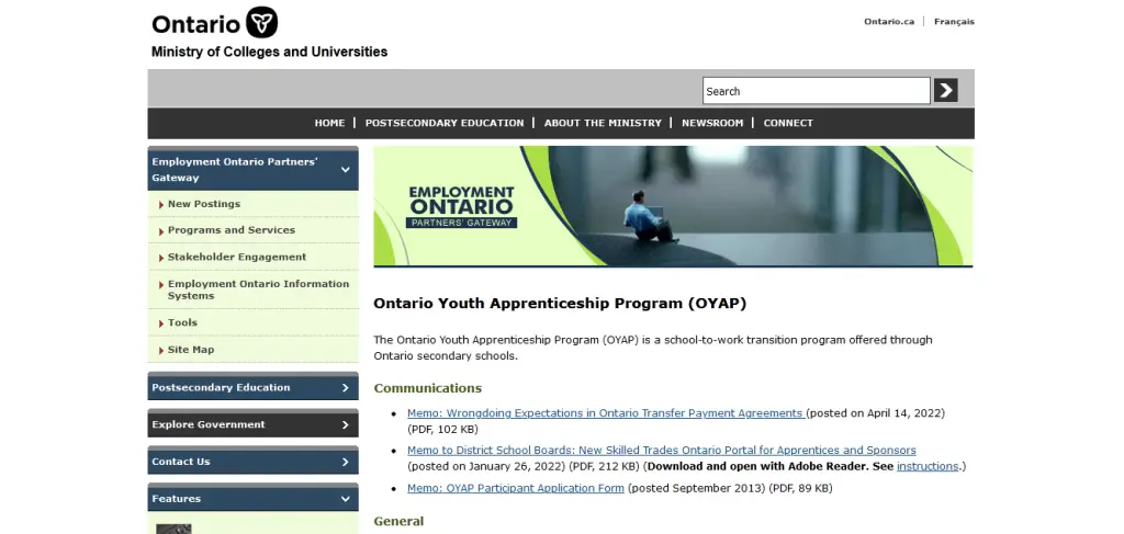Ontario Youth Apprenticeship Program (OYAP)