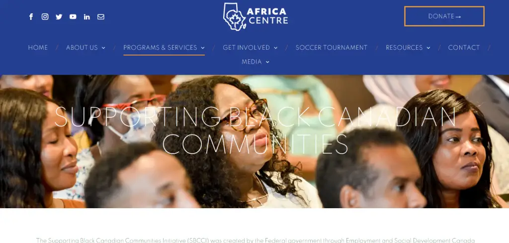Supporting Black Canadian Communities Initiative (SBCCI) Call for Proposals Africa Centre
