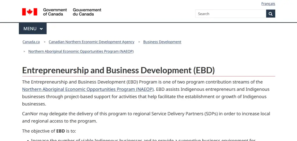 Business Development Program (ABDP)
