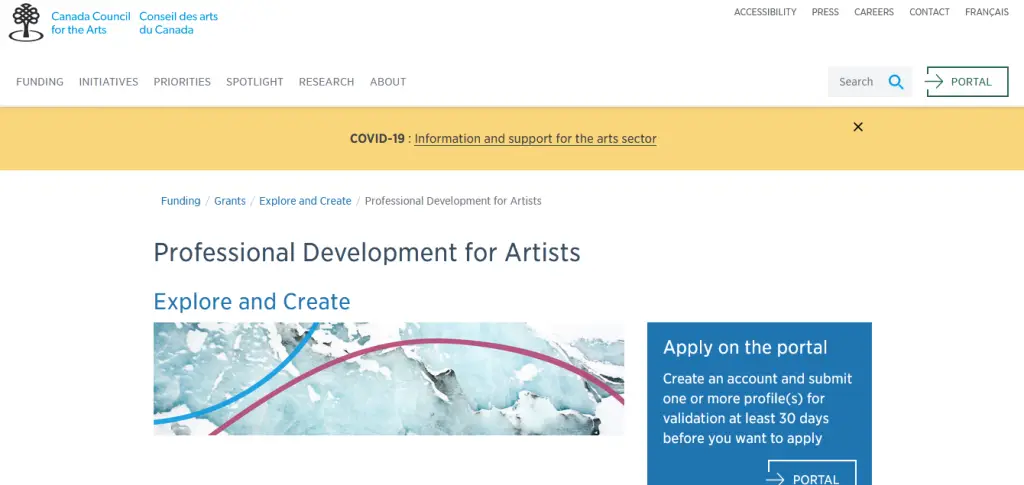 Explore and Create – Professional Development for Artists