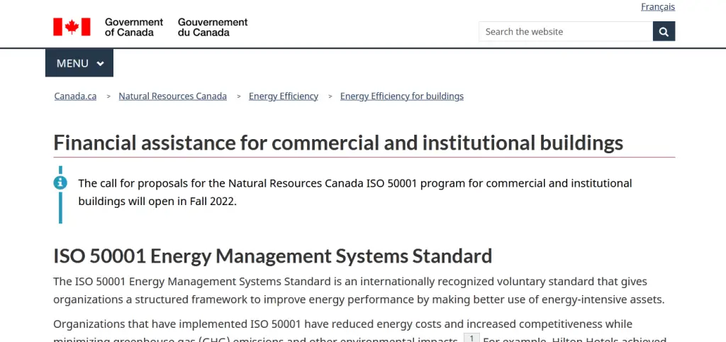 ISO 50001 Energy Management Systems Standard